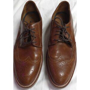 Johnston & Murphy Mens Sz 13M Upton Wing Tip Dress Shoes 20-3533  Tan Full Grain